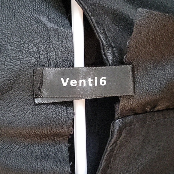 Venti6 Faux Leather Peplum Jacket Size Small - Picture 4 of 6